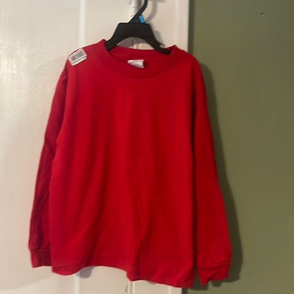 Long sleeve T-shirt size 7 color red - Picture 1 of 7